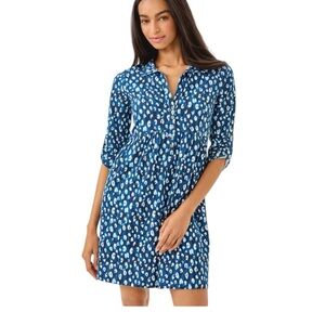 Lilly Pulitzer Saralyn popover shirt dress size L